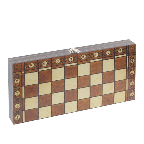 Игра настольная 3 в 1 (шахматы, шашки, нарды), L39 W19,5 H4 см фото 2 Игра настольная 3 в 1 (шахматы, шашки, нарды), L39 W19,5 H4 см фото 2