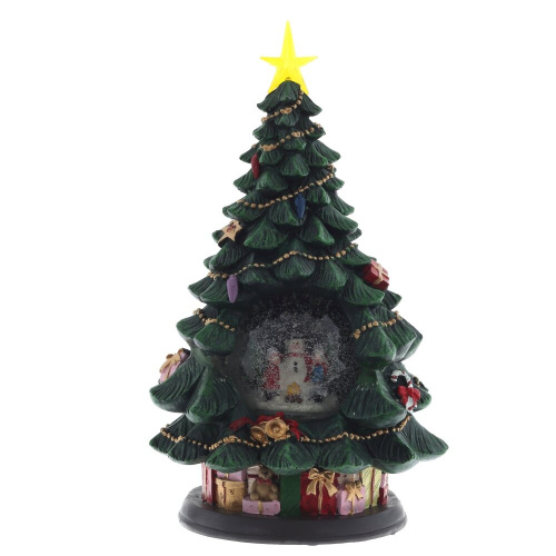 Фигур декор в стекл шаре "Елка и Снеговик" (подсв,муз, вьюга, AAх3 н/п), D 10 см, L19,5 W19,5 H35 см фото 5 Фигур декор в стекл шаре "Елка и Снеговик" (подсв,муз, вьюга, AAх3 н/п), D 10 см, L19,5 W19,5 H35 см фото 5