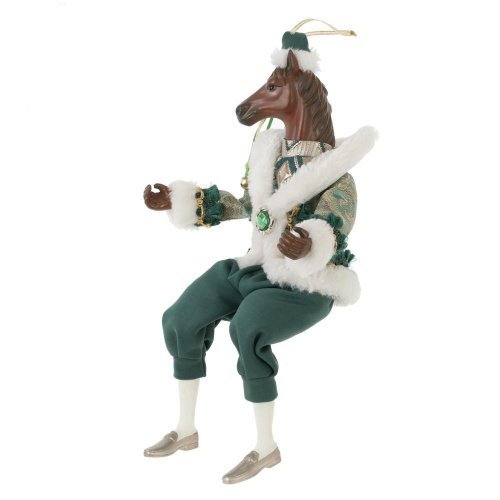 Игрушка набивная подвес "Лошадь", L17 W8 H36/22 см фото 4