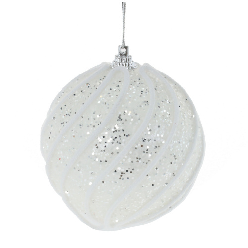 Набор из 3шт Украшение новогоднее "Шар", D 8 см, L23,5 W8 H8 см фото 2