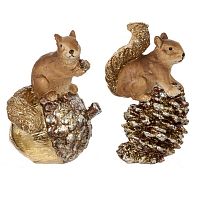 Фигурка декоративная  "Белка", L6 W5 H9 см, 2в.