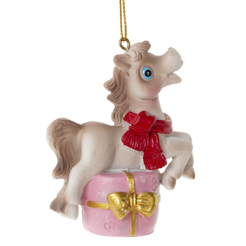 Фигурка декоративная подвесная "Лошадка", L6 W3 H8 см, 6в. фото 9 Фигурка декоративная подвесная "Лошадка", L6 W3 H8 см, 6в. фото 9