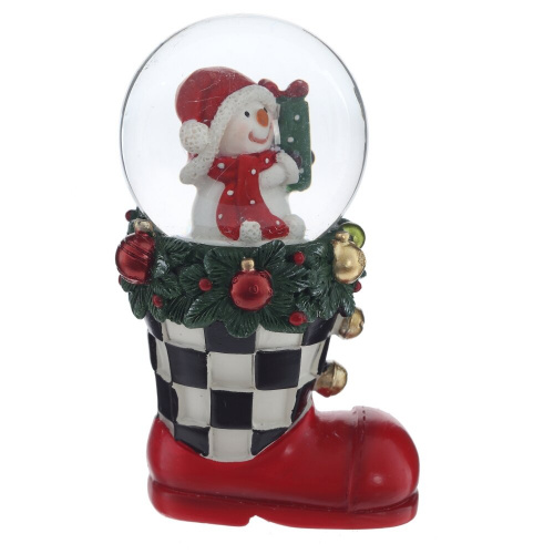 Фигурка декоративная "Снеговик/Дед Мороз" в стекл шаре, D 4.5 см, L5,5 W5 H9 см, 2в. фото 2 Фигурка декоративная "Снеговик/Дед Мороз" в стекл шаре, D 4.5 см, L5,5 W5 H9 см, 2в. фото 2