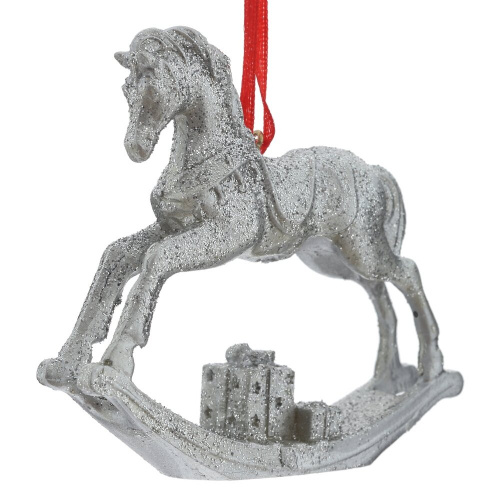 Фигурка декоративная подвесная "Лошадка-качалка",  L10 W2,5 H8,5 см, 2в. фото 4
