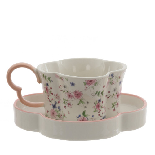 Чашка с блюдцем, 175 мл, L14 W14 H6,5 см