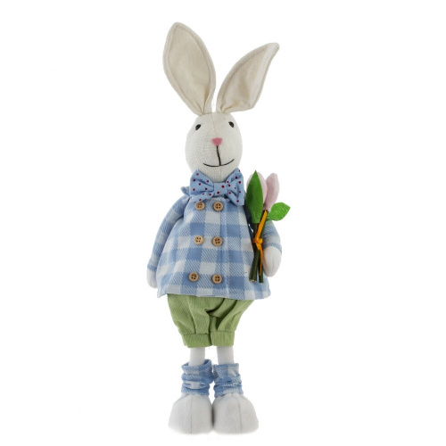 Игрушка набивная "Заяц/Зайка", L16 W9 H38 см, 2в. фото 4 Игрушка набивная "Заяц/Зайка", L16 W9 H38 см, 2в. фото 4