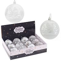 Набор из 12шт Украшение новогоднее "Шар", D 8 см, L35 W27 H9 см Набор из 12шт Украшение новогоднее "Шар", D 8 см, L35 W27 H9 см
