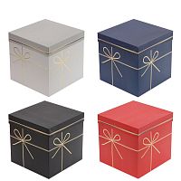 Коробка подарочная (бумага 350г/м2), L22,5 W22,5 H22 см, 4в.