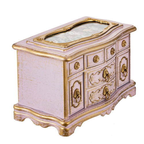 Шкатулка для украшений (музык.), L21 W11,5 H13 см фото 2 Шкатулка для украшений (музык.), L21 W11,5 H13 см фото 2