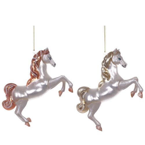 Украшение новогоднее "Лошадь", L11,5 W3 H9 см, 2в. Украшение новогоднее "Лошадь", L11,5 W3 H9 см, 2в.