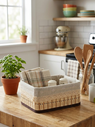 Корзина, L22 W16 H10 см фото 2