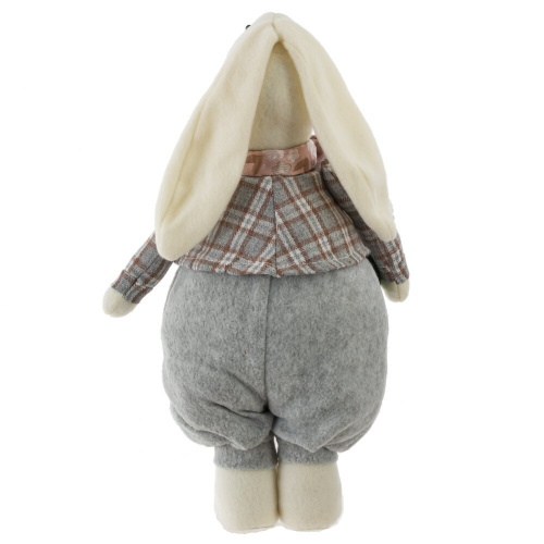 Игрушка набивная "Заяц/Зайка", L18 W10 H34 см, 2в. фото 4 Игрушка набивная "Заяц/Зайка", L18 W10 H34 см, 2в. фото 4