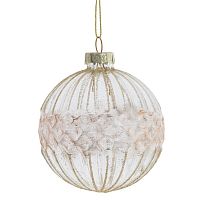 Украшение новогоднее "Шар", D 7 см, L7 W7 H8,5 см