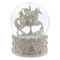 Фигурка декоративная в стекл шаре "Карусель" (ключ,муз), D 14 см, L14 W14 H19 см