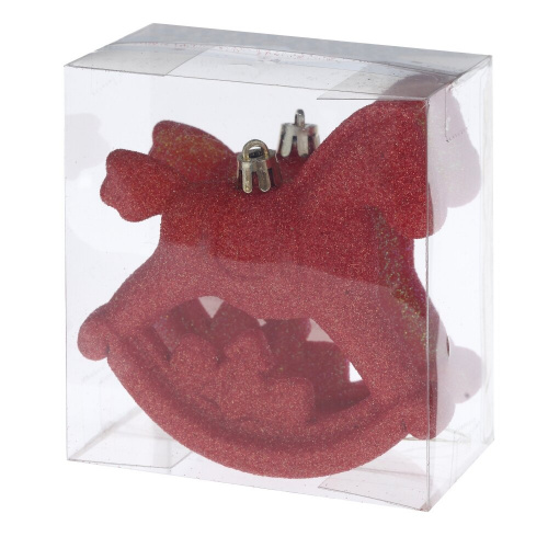 Набор из 2шт, Украшение новогоднее "Лошадка", L11 W5 H10 см фото 4 Набор из 2шт, Украшение новогоднее "Лошадка", L11 W5 H10 см фото 4