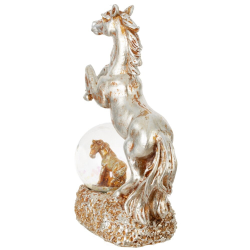 Фигурка декор в стекл шаре "Лошадь", L9,5 W5 H14 см, 2в. фото 4