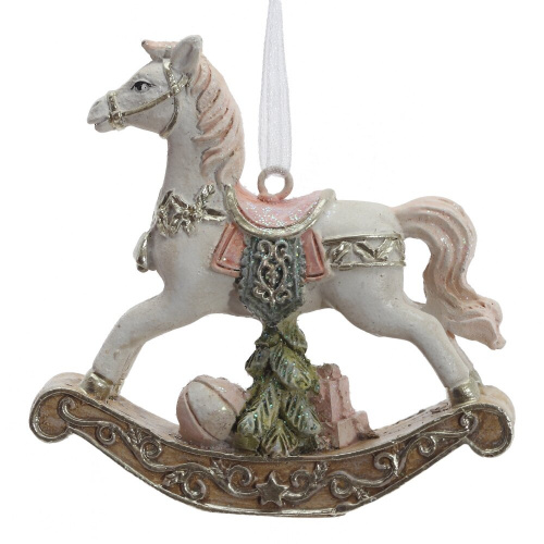 Фигурка декоративная подвесная "Лошадка-качалка", L7 W2 H7,5 см, 2в. фото 2 Фигурка декоративная подвесная "Лошадка-качалка", L7 W2 H7,5 см, 2в. фото 2