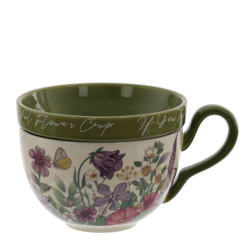 Чашка с крышкой, 400 мл, L16 W13 H9,5 см фото 6