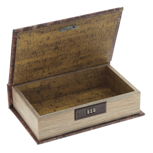 Шкатулка-книга с кодовым замком, L17,5 W7 H27 см фото 4