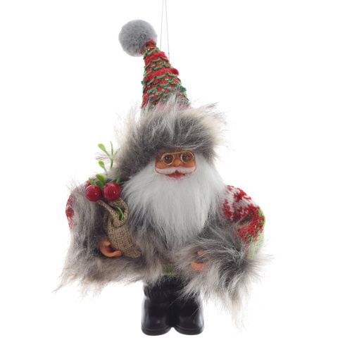 Дед Мороз подвесной, L10 W12 H15 см Дед Мороз подвесной, L10 W12 H15 см
