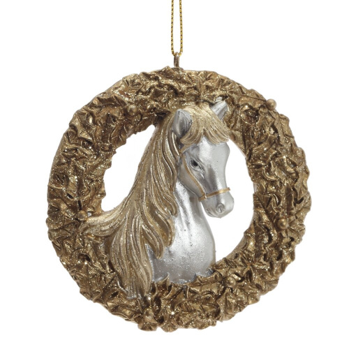 Фигурка декоративная подвесная "Лошадка", L8,5 W1,5 H8,5 см Фигурка декоративная подвесная "Лошадка", L8,5 W1,5 H8,5 см