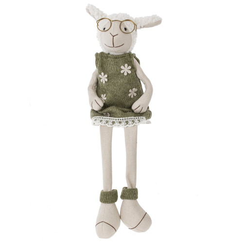 Игрушка набивная "Барашек/Овечка", L12 W10 H46/20 см, 2в. фото 2