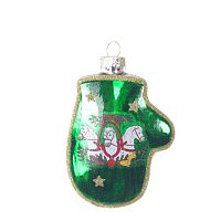 Украшение новогоднее "Варежка с лошадками", L6,5 W2 H10,5 см Украшение новогоднее "Варежка с лошадками", L6,5 W2 H10,5 см