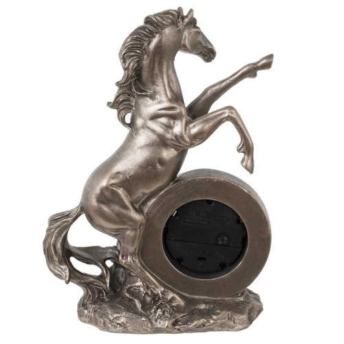 Фигурка декоративная "Лошадь" с часами (AAAx1 н/п), L16 W7,5 H23 см фото 3