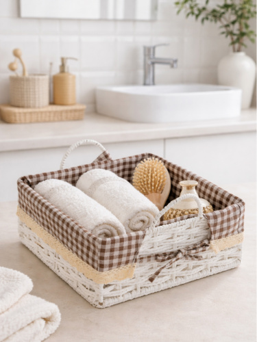 Корзина, L29 W29 H16,5/11 см фото 6