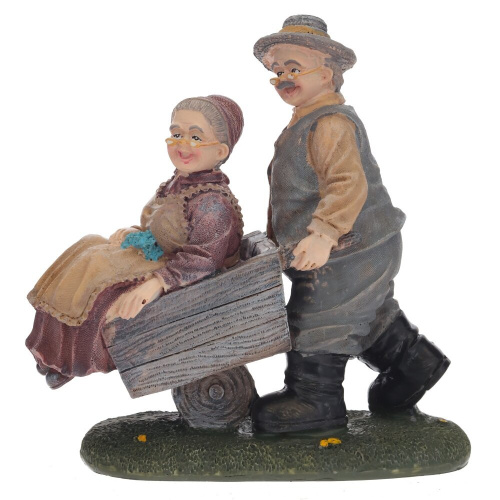 Фигурка декоративная "Бабушка с дедушкой", L15 W7 H15 см, 2в. Фигурка декоративная "Бабушка с дедушкой", L15 W7 H15 см, 2в.