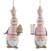 Фигурка декоративная подвесная "Пингвин",   L5 W4,5 H12 см, 2в.
