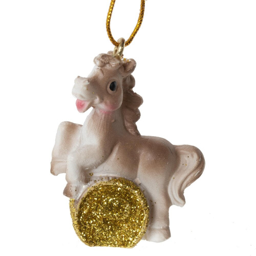 Фигурка декоративная подвесная "Лошадка", L3 W1,5 H4 см, 6в. фото 7