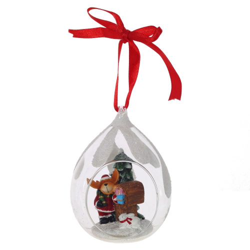 Украшение новогоднее "Капля" (блок из 6 шт), L8 W7 H10,5 см, 4в. фото 8