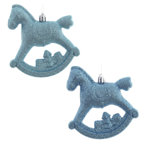 Набор из 2шт, Украшение новогоднее "Лошадка", L10 W5 H11 см Набор из 2шт, Украшение новогоднее "Лошадка", L10 W5 H11 см