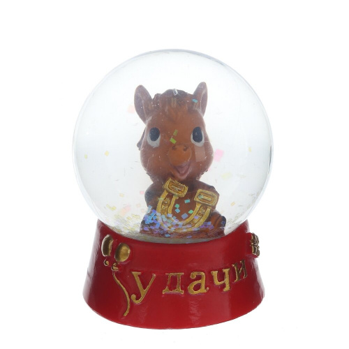 Фигурка декор в стекл шаре "Лошадка", L4,5 W4,5 H5,5 см, 2в. фото 3 Фигурка декор в стекл шаре "Лошадка", L4,5 W4,5 H5,5 см, 2в. фото 3
