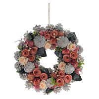 Изделие декоративное "Венок", L33 W7 H33 см