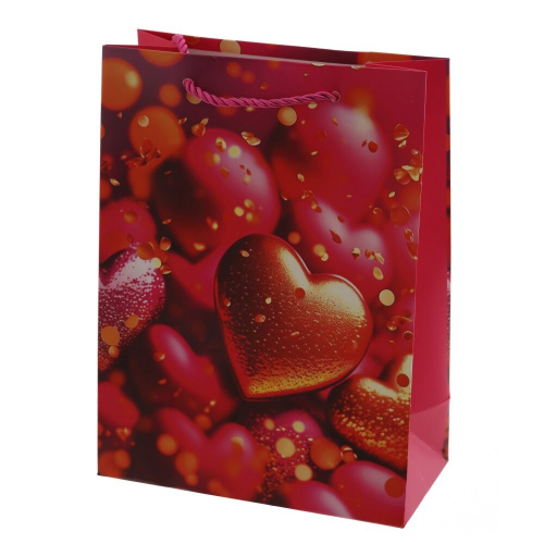 Пакет подарочный S (бумага 210г/м2, блок микс 12шт), L17,5 W9 H24 см, 4в. фото 2