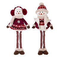 Игрушка набивная "Снеговик", L20 W16 H53 см, 2в.