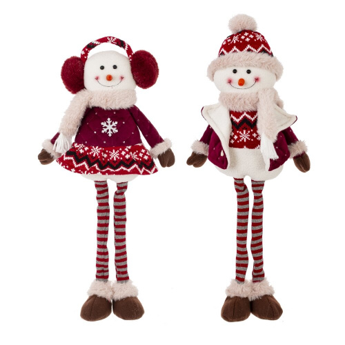 Игрушка набивная "Снеговик", L20 W16 H53 см, 2в.