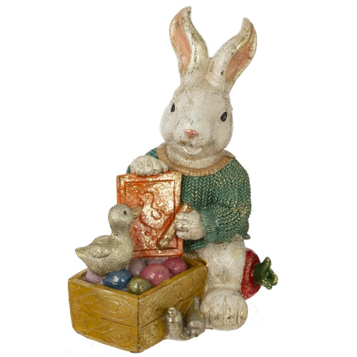 Фигурка декоративная "Заяц", L14 W11,5 H20 см фото 6