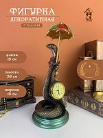 Фигурка декоративная с часами"Змея" (1хLR44 н/п), L15 W15 H38 см