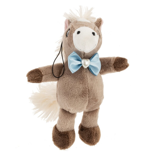 Игрушка набивная "Лошадка", с цепочкой, L10 W10 H14 см, 3в. фото 2