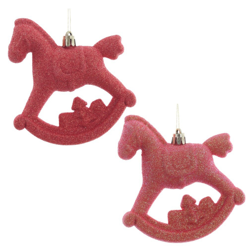 Набор из 2шт, Украшение новогоднее "Лошадка", L11 W5 H10 см Набор из 2шт, Украшение новогоднее "Лошадка", L11 W5 H10 см