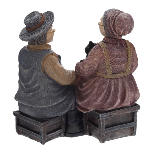 Фигурка декоративная "Бабушка с дедушкой", L11,5 W9 H12 см, 2в. фото 9 Фигурка декоративная "Бабушка с дедушкой", L11,5 W9 H12 см, 2в. фото 9