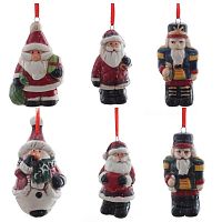 Украшение новогоднее "Снеговик/Дед Мороз", L5,5 W4 H8,5 см, 6в. Украшение новогоднее "Снеговик/Дед Мороз", L5,5 W4 H8,5 см, 6в.