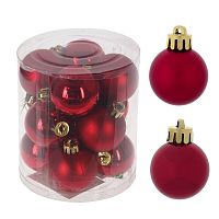 Набор из 12шт Украшение новогоднее "Шар", D 4 см, L9,5 W9,5 H10,5 см Набор из 12шт Украшение новогоднее "Шар", D 4 см, L9,5 W9,5 H10,5 см