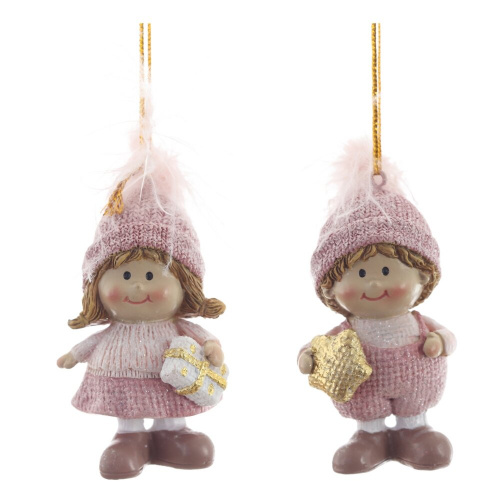 Фигурка декоративная подвесная "Дети", L4 W3 H7,5 см, 2в. Фигурка декоративная подвесная "Дети", L4 W3 H7,5 см, 2в.