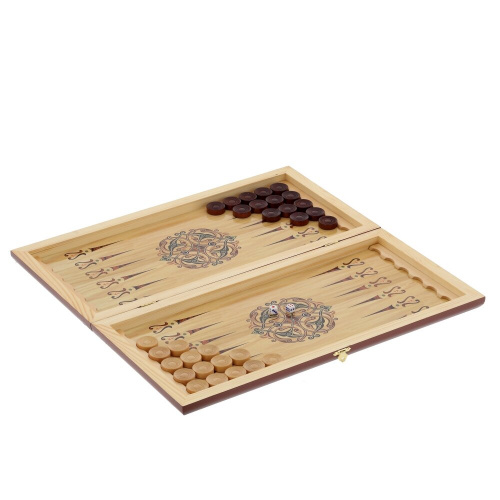 Игра настольная 2 в 1 ( шашки, нарды) "Узор", L50 W25 H4 см фото 5 Игра настольная 2 в 1 ( шашки, нарды) "Узор", L50 W25 H4 см фото 5