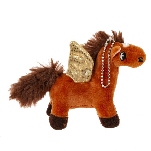 Игрушка набивная "Лошадка", с цепочкой, L14 W6 H10 см, 2в. фото 2 Игрушка набивная "Лошадка", с цепочкой, L14 W6 H10 см, 2в. фото 2