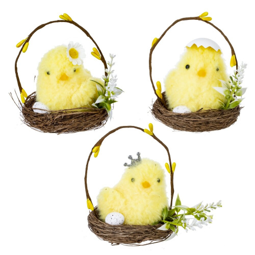 Изделие декоративное "Гнездо пасхальное" (блок 12 шт), L9 W9 H10 см, 3в. Изделие декоративное "Гнездо пасхальное" (блок 12 шт), L9 W9 H10 см, 3в.